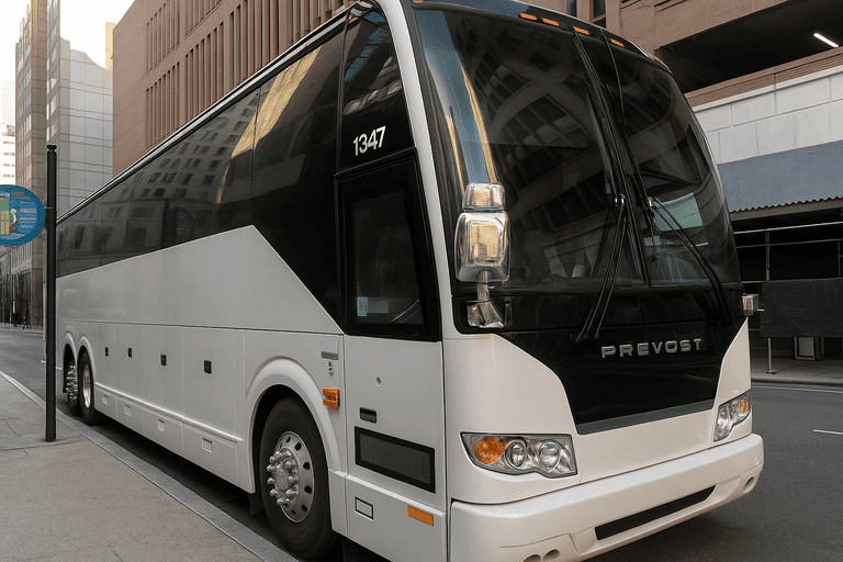 a Erie Coach Bus Service coach bus