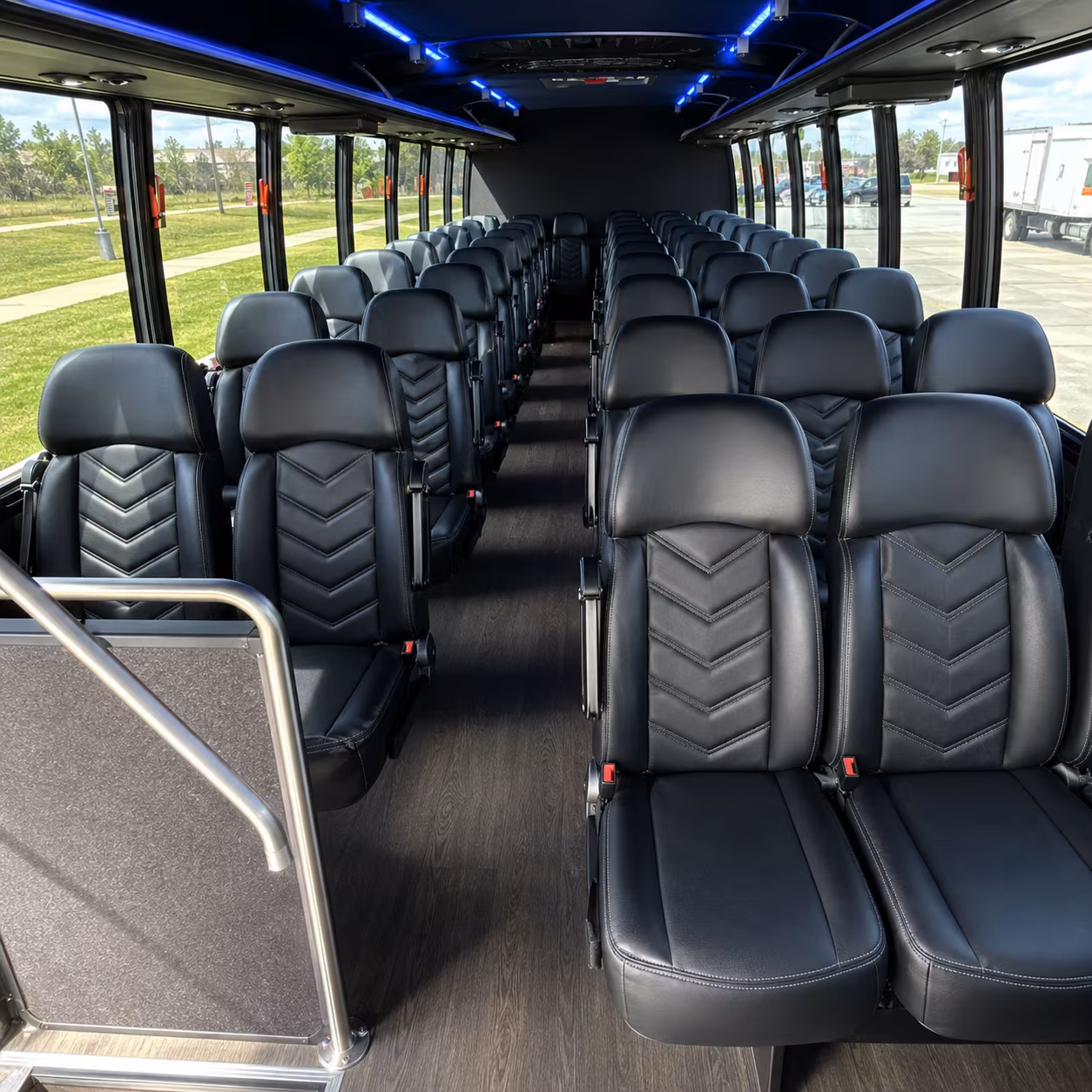 erie 25 passenger minibus interior