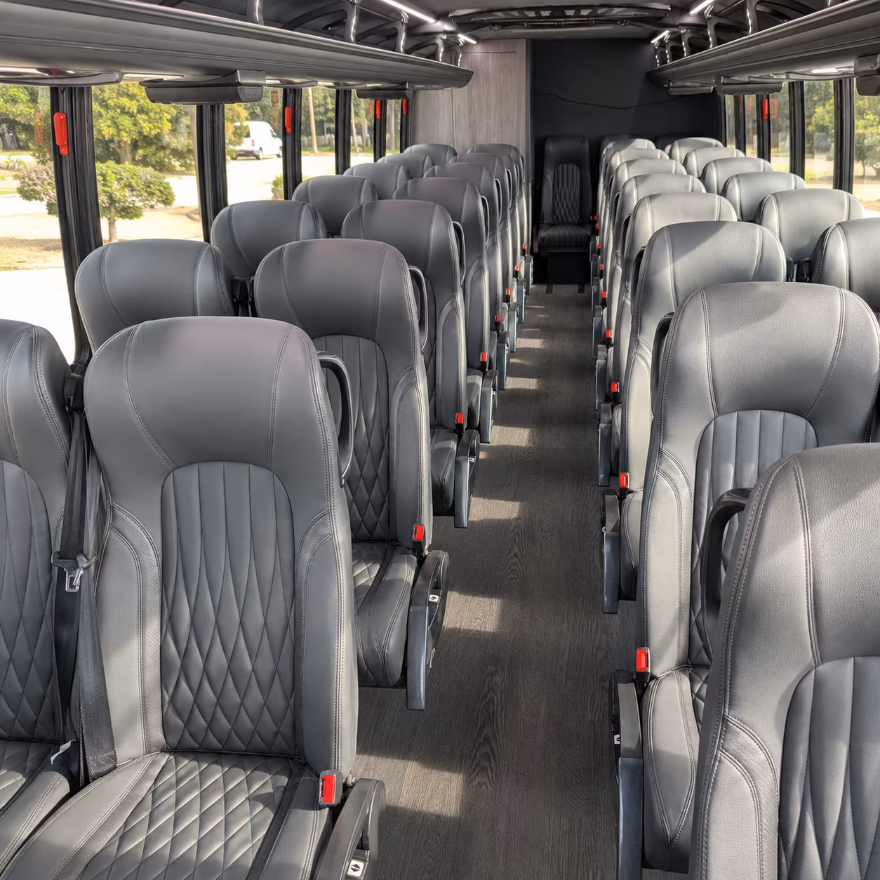 erie 28 passenger minibus inside