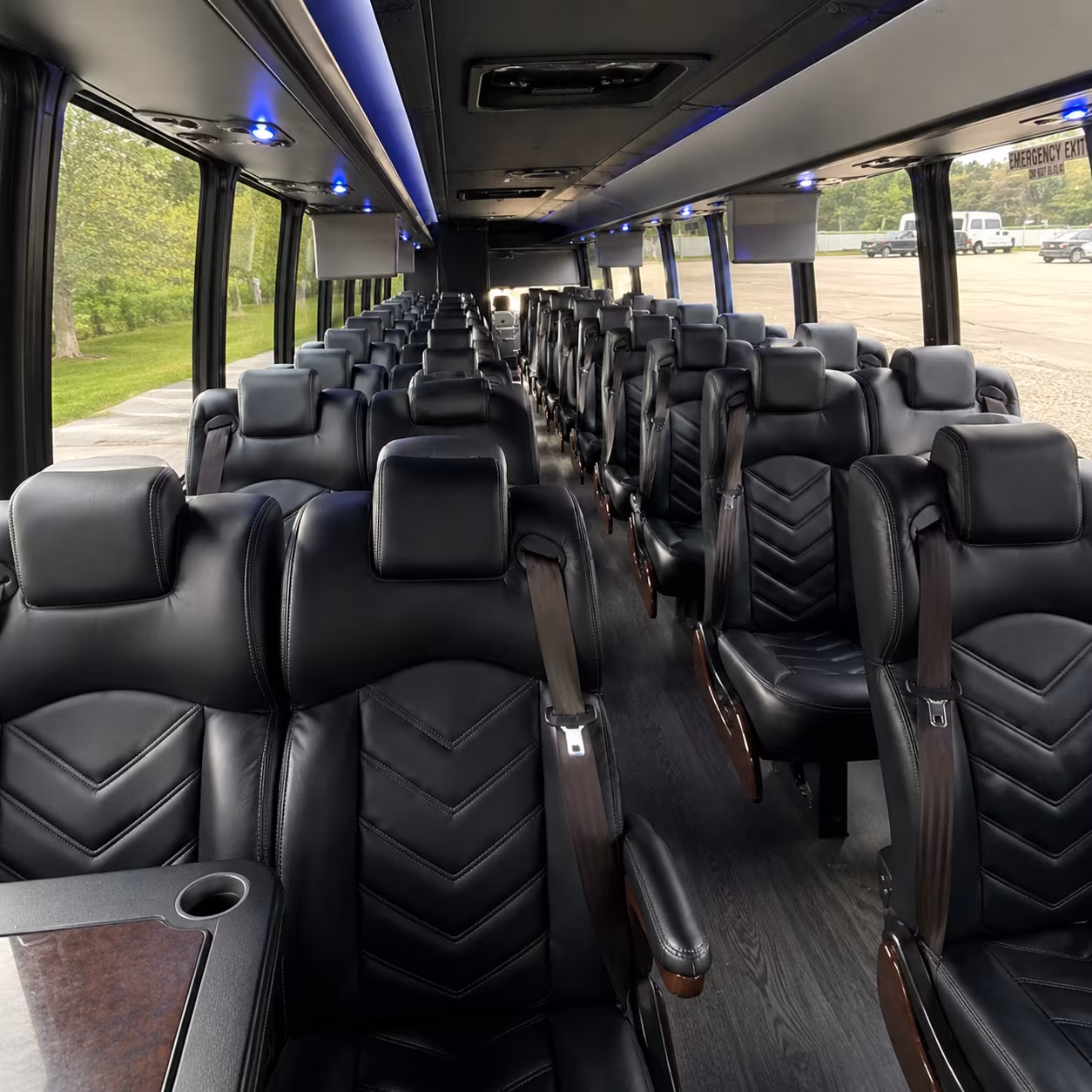 erie 30 passenger minibus inside