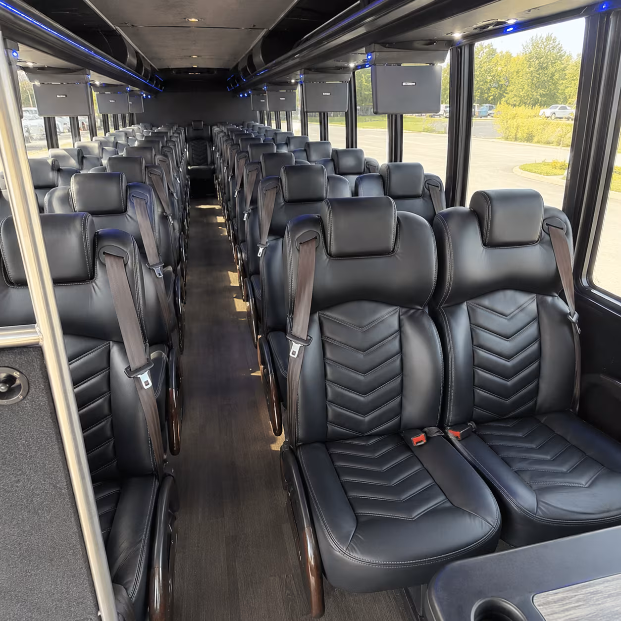 erie 35 passenger minibus inside