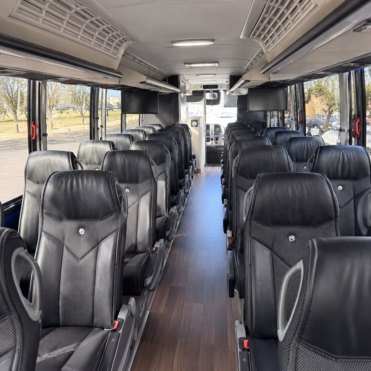 erie 56 passenger charter bus interior