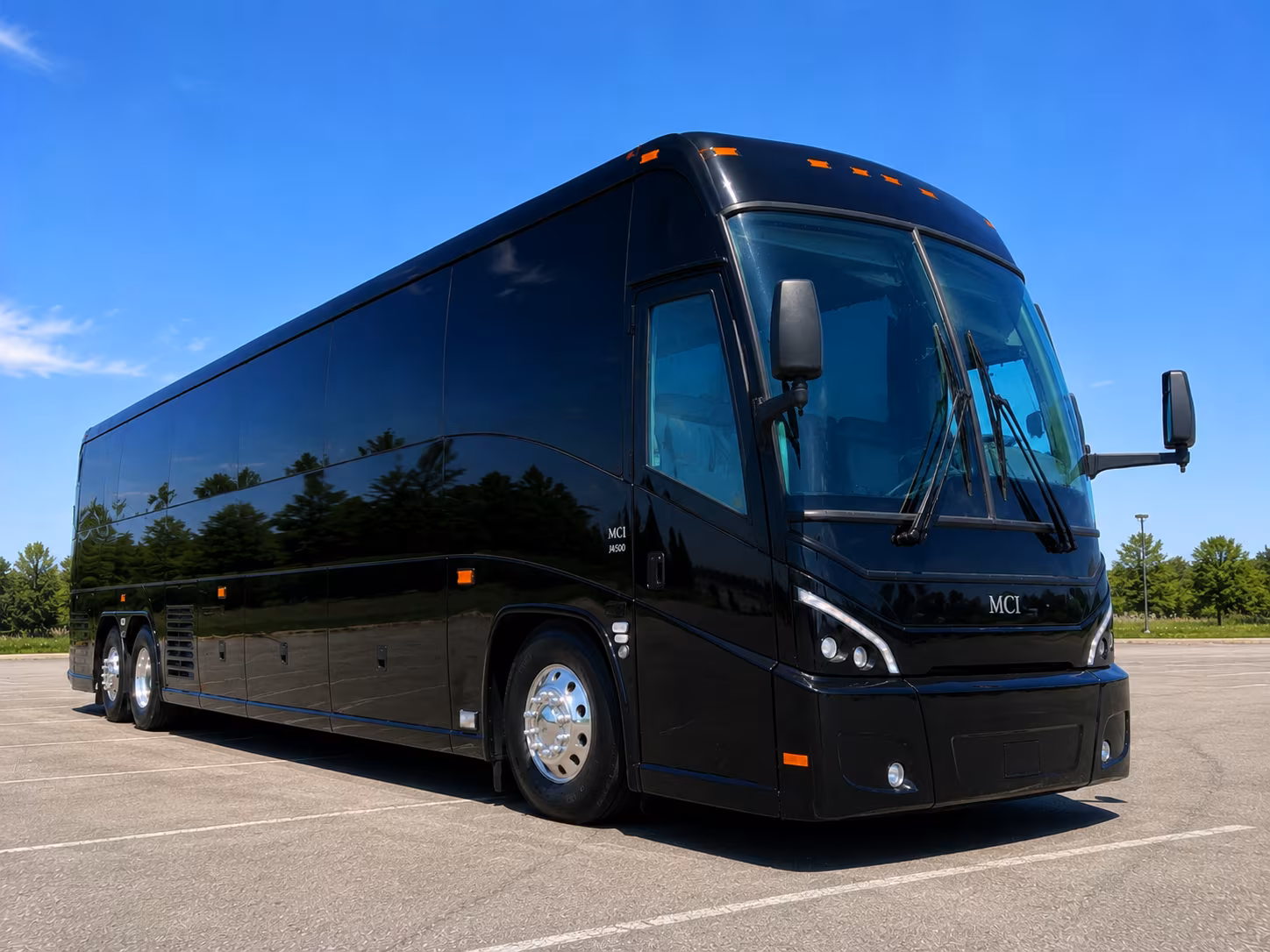 erie 56 passenger charter bus