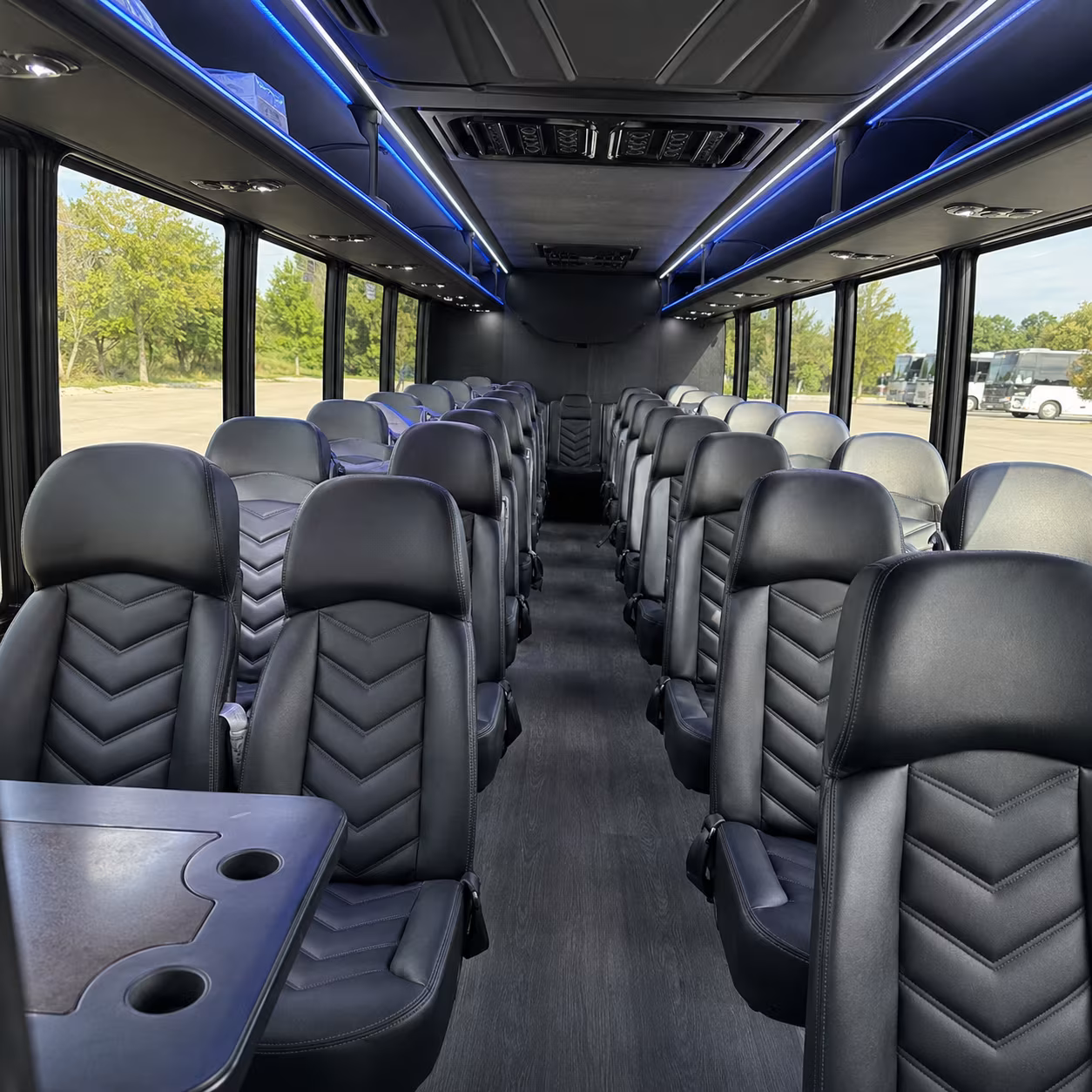 erie employee transportation onboard seating