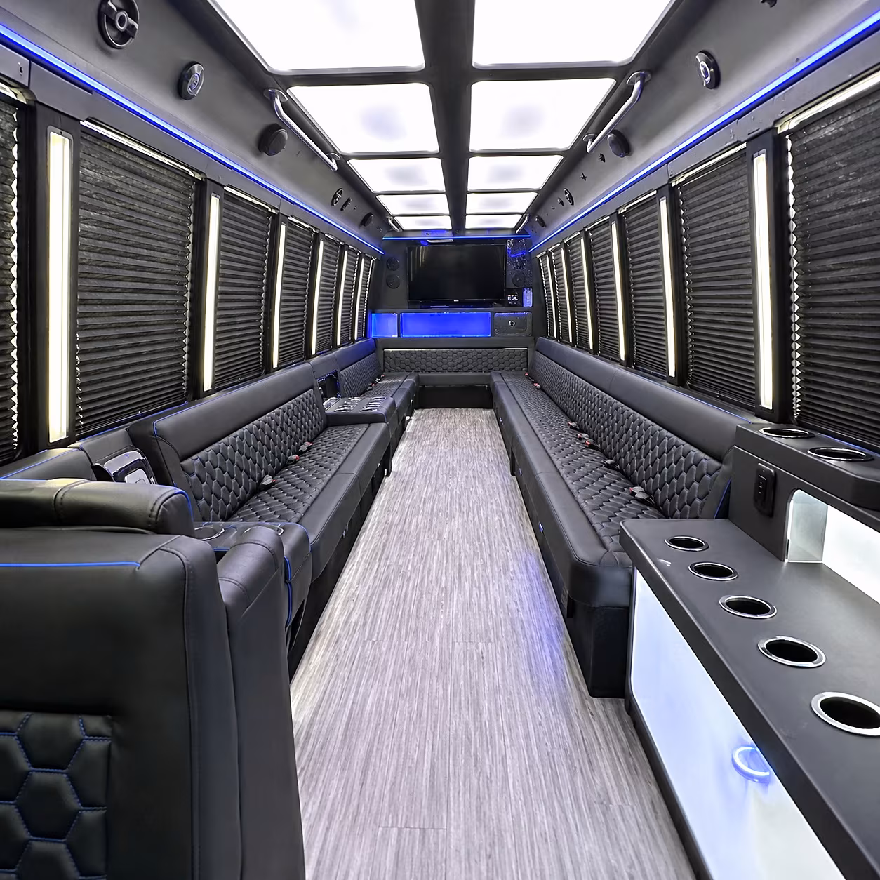 erie party bus interior