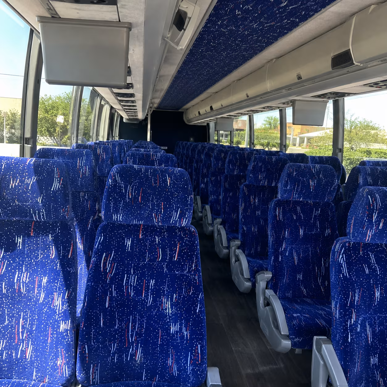 erie religious group transportation onboard seating