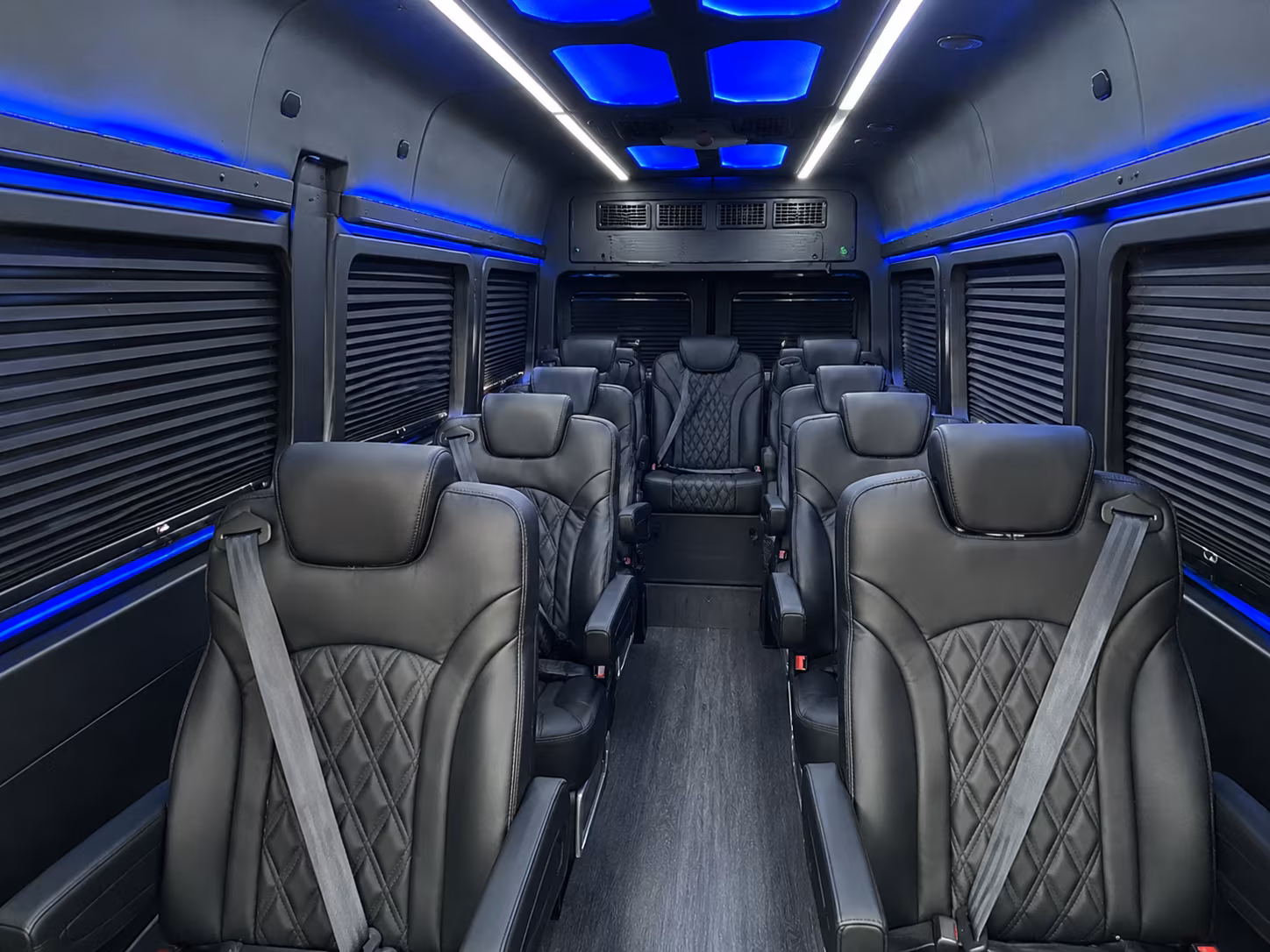 erie sprinter van with driver inside